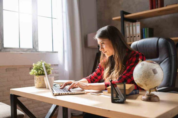 Lavoratrice in smartworking